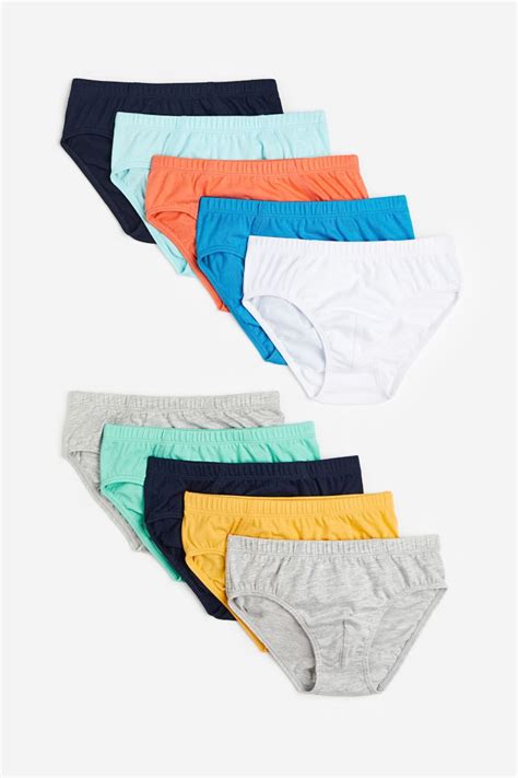 10-pack boys’ briefs - Orange/Blue - Kids | H&M IN