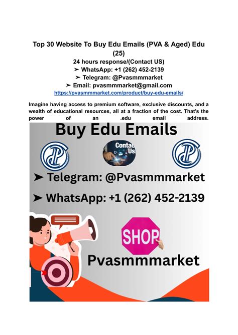PPT - Top 30 Website To Buy Edu Emails (PVA & Aged) Edu (25) PowerPoint ...