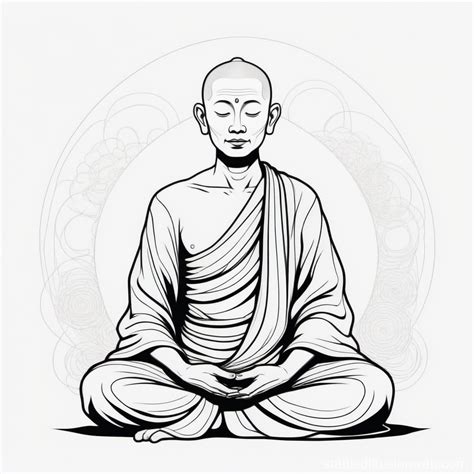 Buddhist Monk Drawings