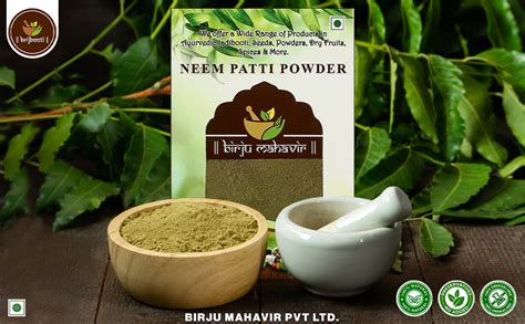 Birju Mahavir 1 KG NEEM LEAVES POWDER, Multi-colored : Amazon.in ...