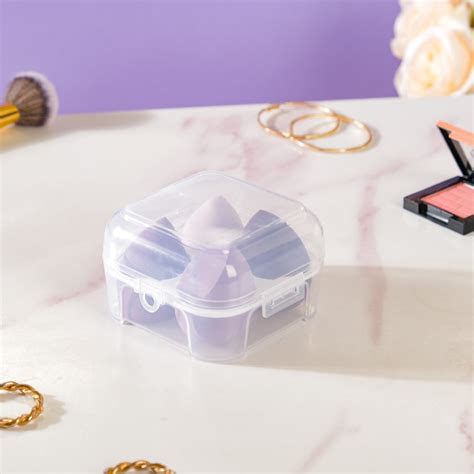 Plush Beauty Blender Purple Set of 4 Online - Premium Makeup Sponge ...
