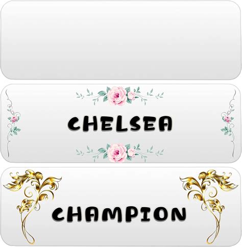 Outus 12 Pieces Sublimation Name Plate Blank Aluminum Name India | Ubuy