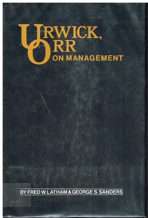 Urwick, Orr on management : Fred W Latham: Amazon.in: Books