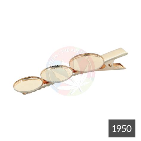 Arteria. 3 Round Hair Pin [crocodile style]