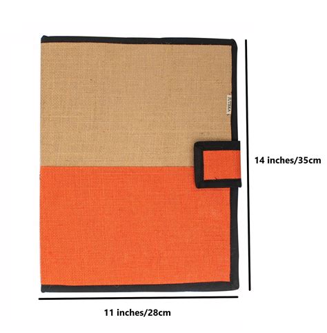 Elegant Two-Tone Jute Folder – Stylish & Eco-Friendly (321) – Juteka