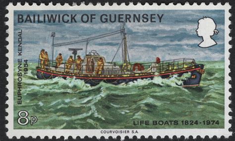 SCG8243 - Guernsey 1974 “Euphrosyne Kendal Lifeboat” – 150 Years of Li ...