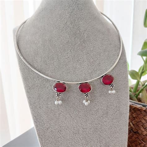 Metal or Oxidized Necklaces – AashirsLifestyle