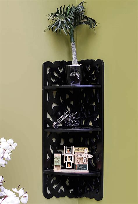 Onlineshoppee MDF Tres Niveles Rack Shelf for Wall Decor, 27x20x68cm ...