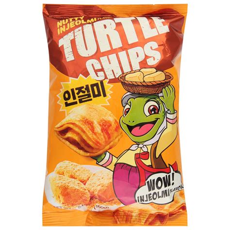 Orion Turtle Chips, Nutty Injeolmi Flavor | Fig App