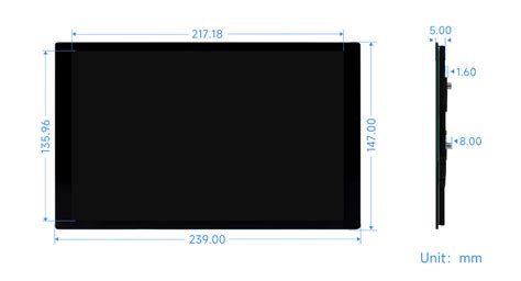 10.1inch Capacitive Touch Display 1280×800 for Raspberry Pi - IPS, DSI ...