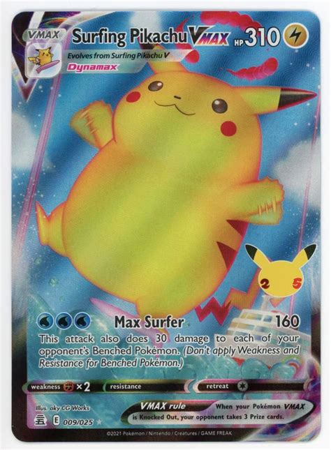 Pokémon Buy Ultra Rare Surfing Pikachu VMAX - 009025 at Ubuy India