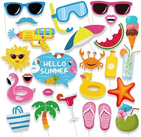 Buy Party Propz Summer Theme Photo Props - 25pcs | Summer Party ...