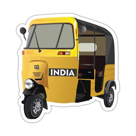 Auto Rickshaw Fridge Magnet Souvenir Refrigerator Door Stylish/Home ...