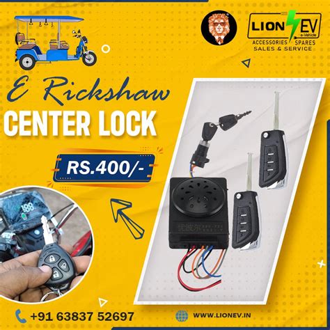 Secure Your Ride: The Importance of E-Rickshaw Center Locks – Lion ...