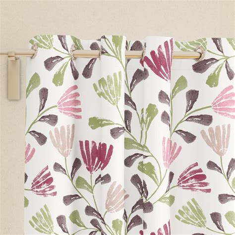 Buy Saddle Set of 2 Printed Light Filtering Window Curtains from Home ...