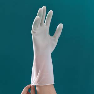 HM EVOTEK Reusable Rubber Latex PVC Flock lined Hand Gloves For Kitchen ...