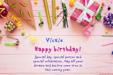 100+ HD Happy Birthday Vickie Cake Images And Shayari