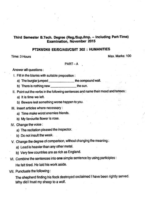 Kannur BT EEE 3 Humanities-2015 Questions - Quantitative Tech. for Bus ...