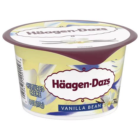 Haagen-Dazs Cultured Crème Yogurt Style Snack – Vanilla Bean - Shop ...