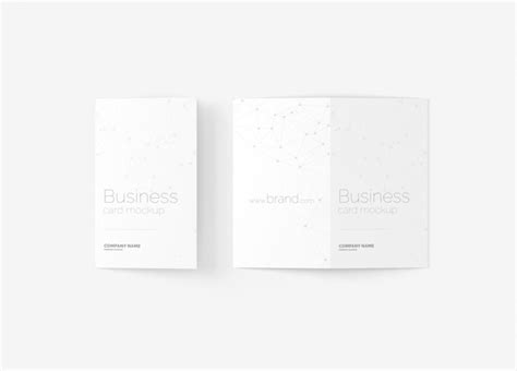 Maquette de carte de visite pliée | PSD Premium