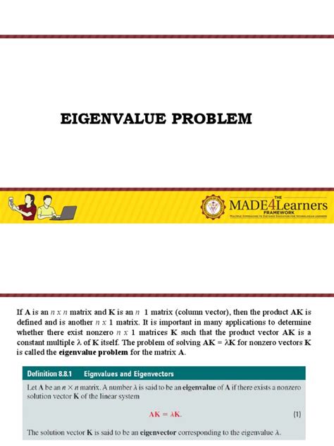 Image result for Eigenvalue Problems
