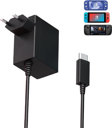 Chargeur pour Nintendo Switch, Switch OLED et Switch Lite, Prise en ...