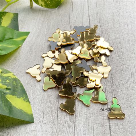 Acrylic Mirror Cutout - Golden Buddha (100 pc)