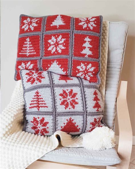 christmas crochet pillow patterns free