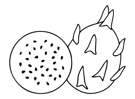 20+ Dragon Fruit Coloring Pages - Free Printable PDF & Online Coloring