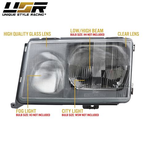 DEPO Euro Glass Headlights Set + Wiring Adapters For | Ubuy India