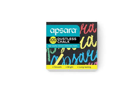 Apsara Assorted Dustless Chalks, 100 Units (Pack of 10 x 10 Units ...