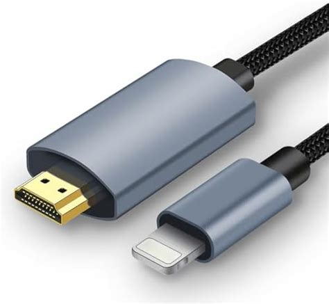 Lightning to HDMI Adapter Cable for iPhone,[Apple MFi Certified] 1080P ...