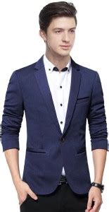 PERSONALITY PLUS Solid Single Breasted Festive, Party, Formal, Casual ...