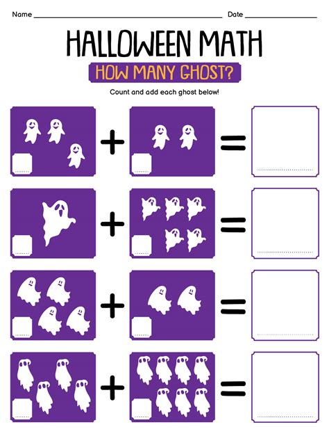 Halloween Math Worksheets