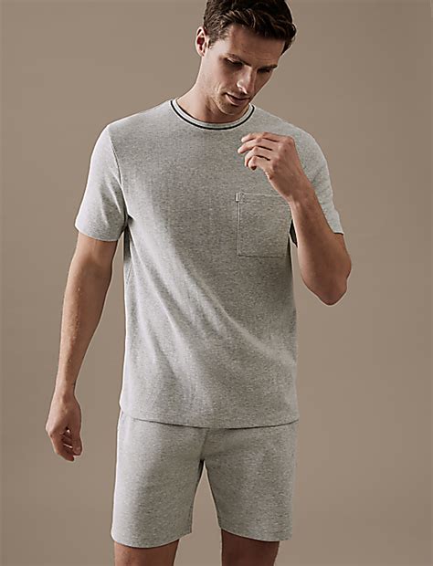 Buy Pure Cotton Textured T-Shirt at Marks & Spencer