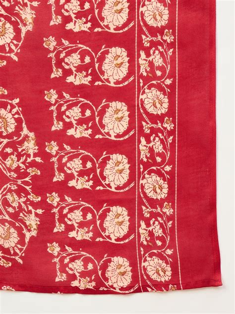 Varanga Women Floral Printed Regular Kurta with Trousers & with Dupatta