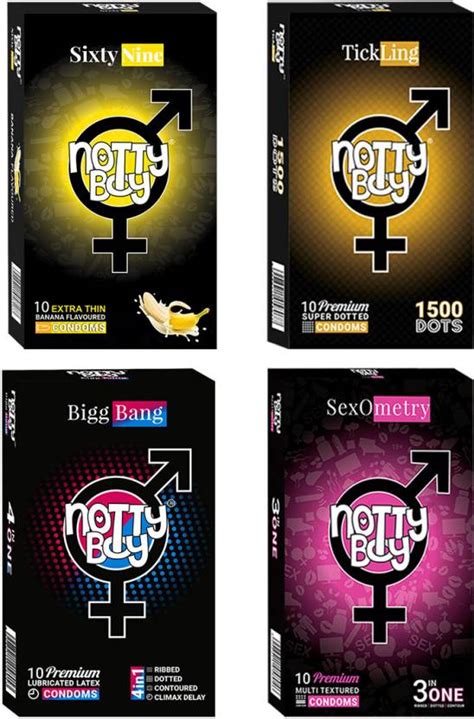 NottyBoy 3 in one, 4in 1 Ribbed, Extra Dotted, Contour, Climax Delay ...