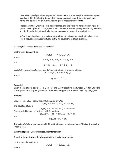 Image result for Cubic Spline Examples