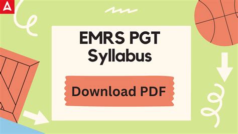 EMRS PGT Teacher Syllabus 2025, Check Exam Pattern and Download PDF
