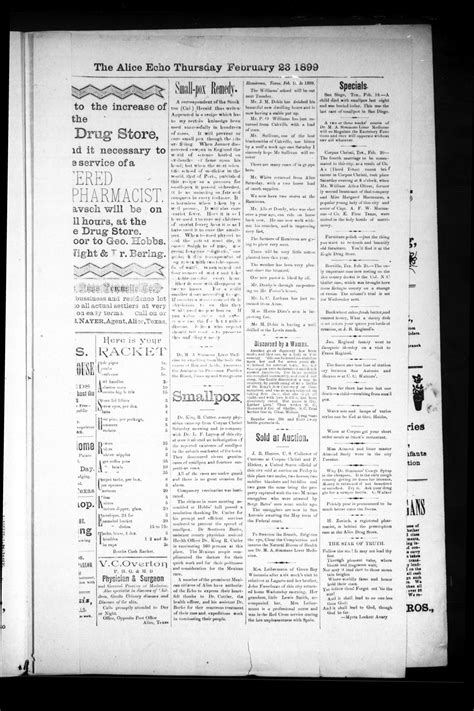 The Alice Echo. (Alice, Tex.), Vol. 6, No. 12, Ed. 1 Thursday, February ...