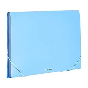 Shining Zon Expanding File Folder, Letter Size Fits A4 Blue - with 13 ...