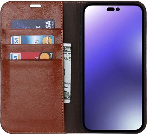 Buy GAFNED Leather Flip Cover for Apple iPhone 14 Pro Max Case 6.7 inch ...
