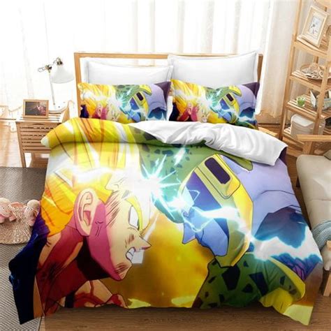 Buy Super Saiyan Goku Duvet Cover 3D Printed Dragon Ball Animation ...