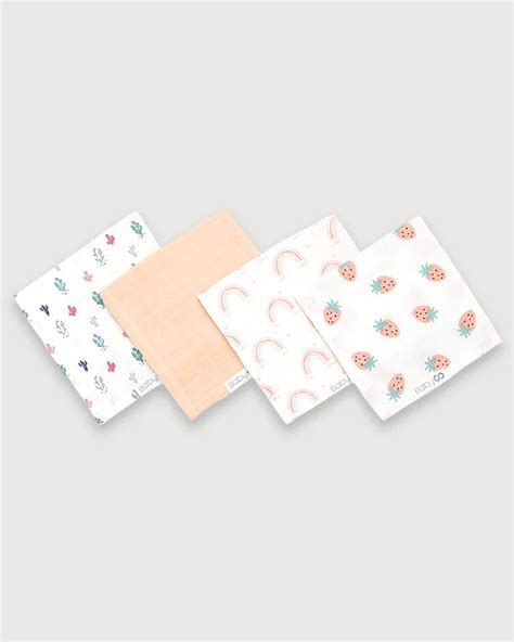 BabyCo Organics Organic Muslin Wash Cloth-Cacti Land, Chasing Rainbows ...