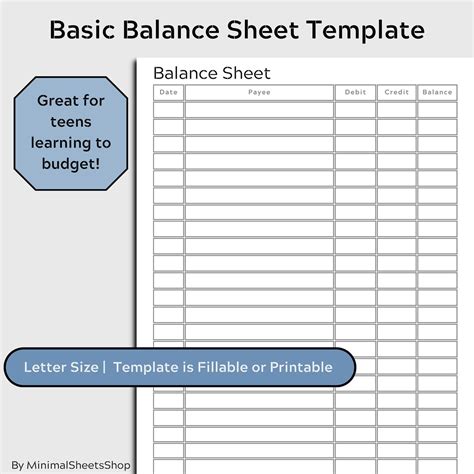 Create Basic Balance Sheet 的图像结果