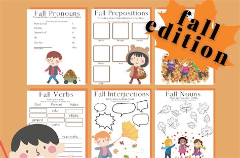 Fall Parts of Speech Workbook » SKrafty