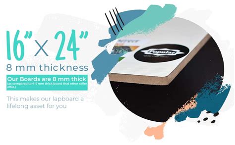 POPULAR Multipurpose Drawing Board – 16”x 24” - 8mm Thick – Both Side ...