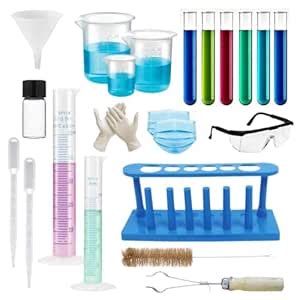 Buy SPYLX Lab Experiment Kit – Test Tubes, Beakers, Vial, Measuring ...