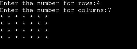 Rectangular Number Pattern in Python 的图像结果