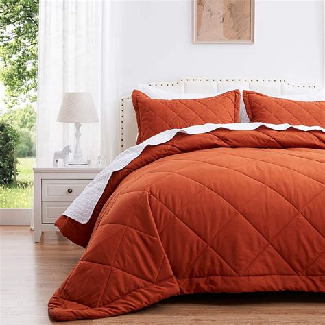 SunStyle Home Queen Quilt Set Lightweight Burnt | Ubuy India